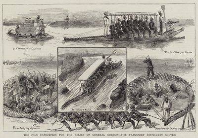A Expedição do Nilo para o Socorro do General Gordon, a dificuldade de transporte resolvida de William Ralston